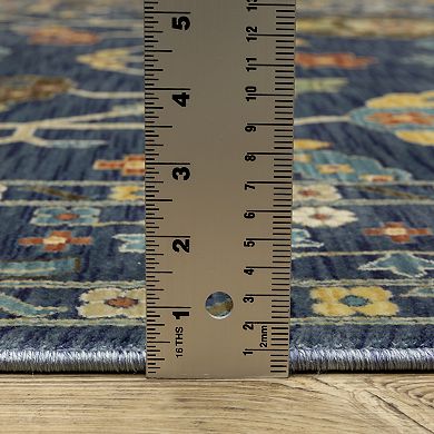 StyleHaven Fairfax Bohemian Oriental Large Border Fringed Edge Area Rug