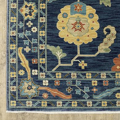 StyleHaven Fairfax Bohemian Oriental Large Border Fringed Edge Area Rug