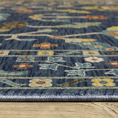 StyleHaven Fairfax Bohemian Oriental Large Border Fringed Edge Area Rug