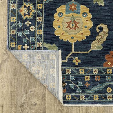 StyleHaven Fairfax Bohemian Oriental Large Border Fringed Edge Area Rug