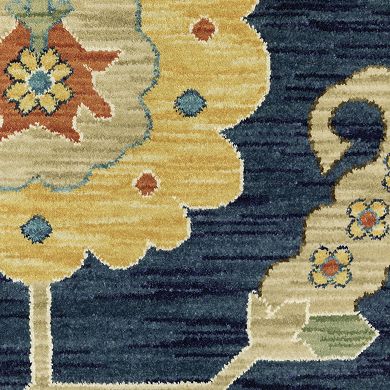 StyleHaven Fairfax Bohemian Oriental Large Border Fringed Edge Area Rug