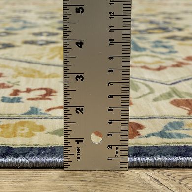 StyleHaven Fairfax Bohemian Small Center Medallion Fringed Edge Area Rug