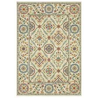 StyleHaven Fairfax Bohemian Medallions Fringed Edge Area Rug