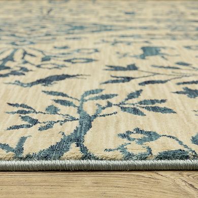 StyleHaven Fairfax Bohemian Border Fringed Edge Area Rug