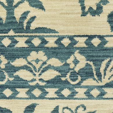 StyleHaven Fairfax Bohemian Border Fringed Edge Area Rug