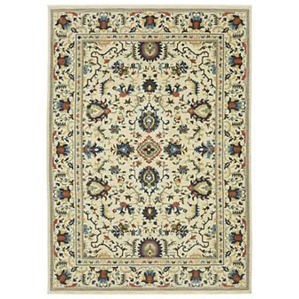 StyleHaven Fairfax Bohemian Floral Border Fringed Edge Area Rug