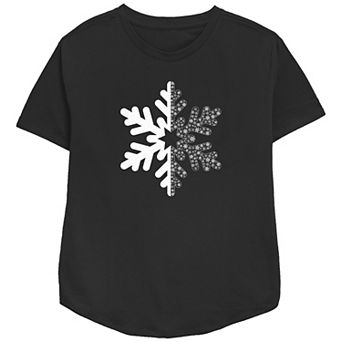 Women's Snowflake Relaxed Fit Graphic Tee