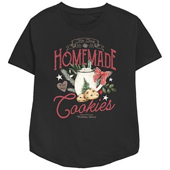 Women's Mrs. Claus' Homemade Christmas Cookies Relaxed Fit Graphic Tee