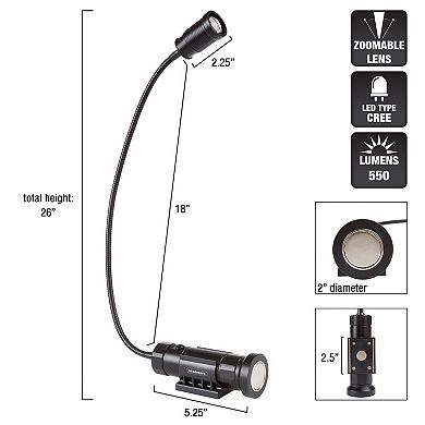 Stalwart 550 Lumen Magnetic Cree Led Work Light