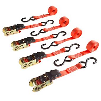 Stalwart 4-pack 10-feet Ratchet Tie-down Straps