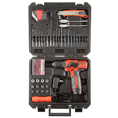 Stalwart 75-piece 12v Cordless Drill Set