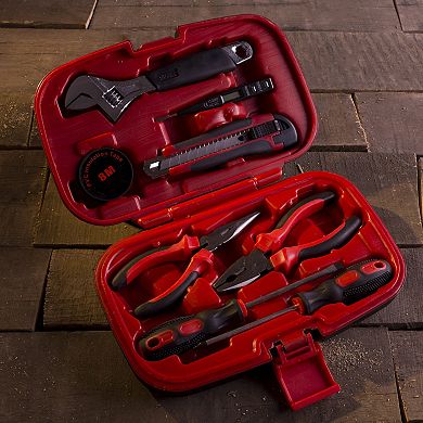 Stalwart 9-piece Household Hand Tools Set, Red