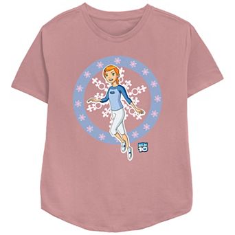 Women's Ben 10 Gwen Snowflakes Relaxed Fit Graphic Tee