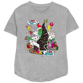 Women's Dr. Seuss Grinch Must Find A Way Relaxed Fit Graphic Tee
