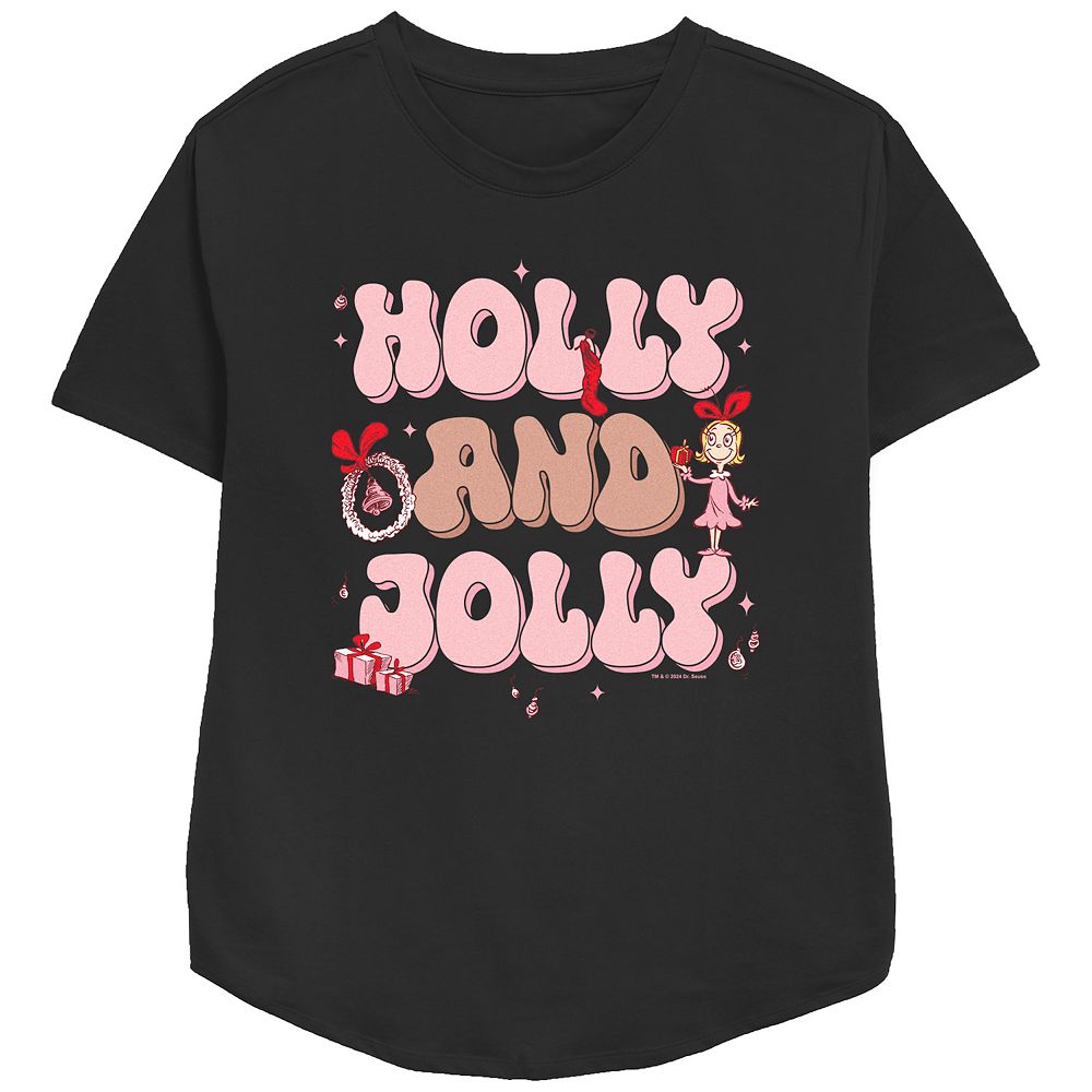 Women's Dr. Seuss Cindy-Lou Who Holly And Jolly Relaxed Fit
