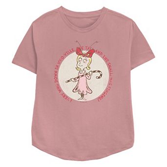 Women's Dr. Seuss Cindy Lou Who Stamp Relaxed Fit Graphic Tee