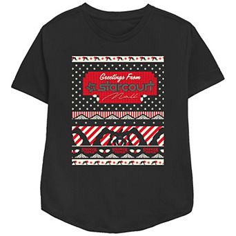 Women's Stranger Things Greetings From Starcourt Mall Relaxed Fit Graphic Tee