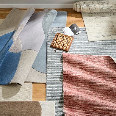 Town & Country Luxe Rita Ribbed Textured Hand Tufted 100% Wool Area Rug