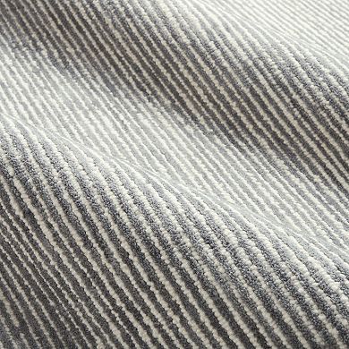Town & Country Luxe Rita Ribbed Textured Hand Tufted 100% Wool Area Rug