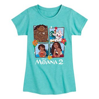Disney's Moana 2 Girls 7-16 Group Grid Tee