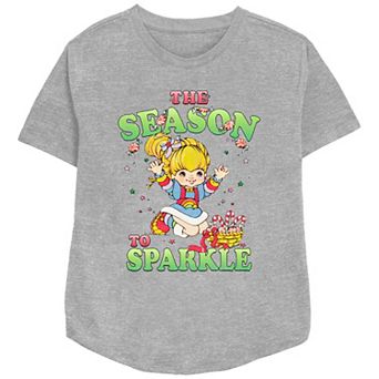 Women's Rainbow Brite The Season To Sparkle Relaxed Fit Graphic Tee