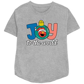 Women's PBS Kids Sesame Street Elmo Joy To The World Relaxed Fit Graphic Tee