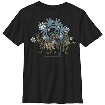 Boys 8-20 Jurassic World Snowflake Raptors Graphic Tee