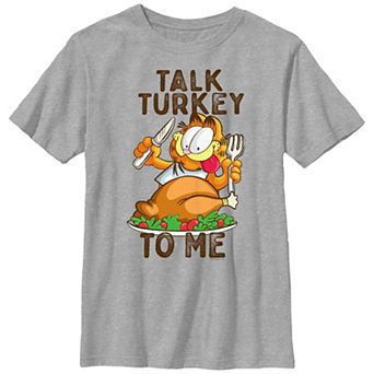 Boys 8-20 Garfield Talk Turkey To Me Graphic Tee