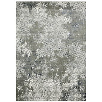 StyleHaven Griffin Distressed Traditional Ivory & Gray Area Rug