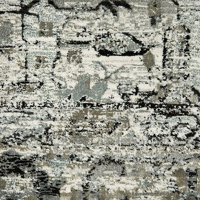 StyleHaven Griffin Distressed Traditional Gray & Blue Area Rug