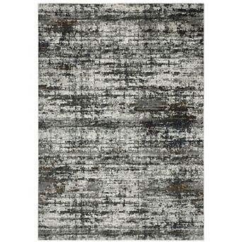 StyleHaven Griffin Contemporary Abstract Stripe Charcoal & Gray Area Rug