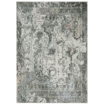 StyleHaven Griffin Distressed Traditional Gray & Multi Area Rug