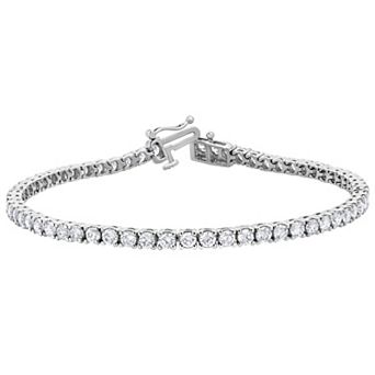Diamond Brilliance 14k Gold 4 Carat T.W. Lab-Grown Diamond Tennis Bracelet