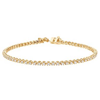 Diamond Brilliance 14k Gold 1 Carat T.W. Lab-Grown Diamond Tennis Bracelet