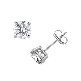 Diamond Brilliance 14k White Gold 2 Carat T.W. Lab-Grown Diamond Stud Earrings