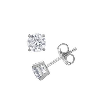 Diamond Brilliance 14k Gold 1 Carat T.W. Lab-Grown Diamond Round Stud Earrings