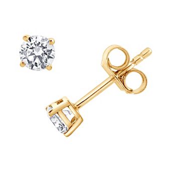 Diamond Brilliance 14k Gold 1/2 Carat T.W. Lab-Grown Diamond Round Stud Earrings