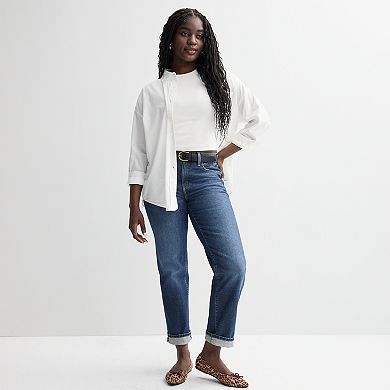 Juniors' SO® High-Rise 90s Straight Leg Jeans