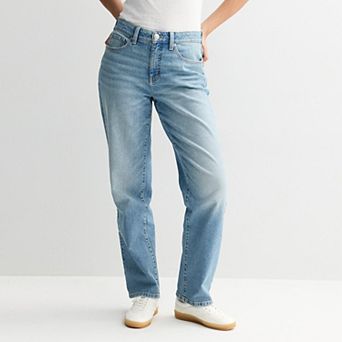 Juniors' SO® High-Rise 90s Straight Leg Jeans