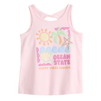 Girls 4-12 Jumping Beans® Twist Back Tank Top