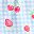 Blue Gingham Fruit
