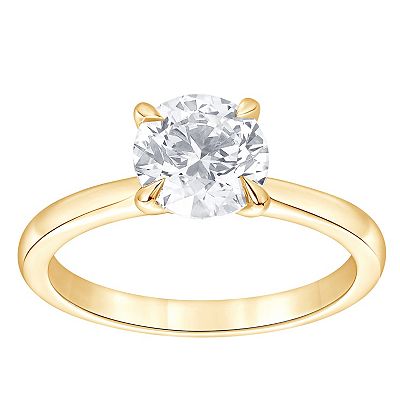 Diamond Brilliance 14k Gold 1 1 2 Carat T.W. Diamond Round Solitaire Engagement Ring