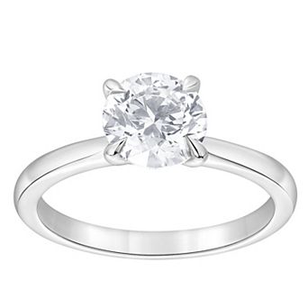 Diamond Brilliance 14k Gold 1 1/2 Carat T.W. Lab-Grown Diamond Round Solitaire Engagement Ring