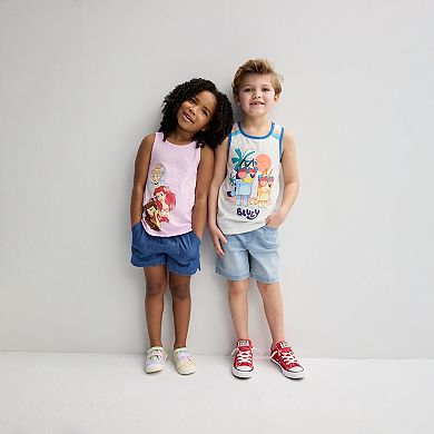 Disney Princess Cinderella, Ariel and Belle Girls 4-12 Core Tank Top by Jumping Beans®