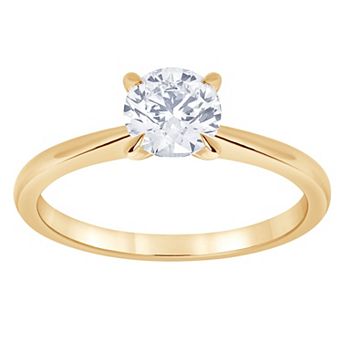 Diamond Brilliance 14k Gold 1 Carat T.W. Lab-Grown Diamond Solitaire Engagement Ring
