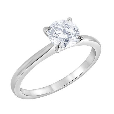 Diamond Brilliance 14k Gold 1 Carat T.W. Lab-Grown Diamond Solitaire Engagement Ring