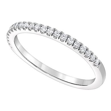 Diamond Brilliance 14k White Gold 1/5 Carat T.W. Lab-Grown Diamond Band