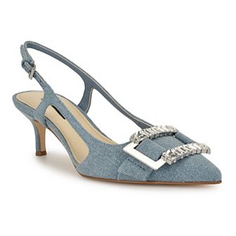 Nine West Neeri Women's Pointy Toe Slingback Dress Pumps