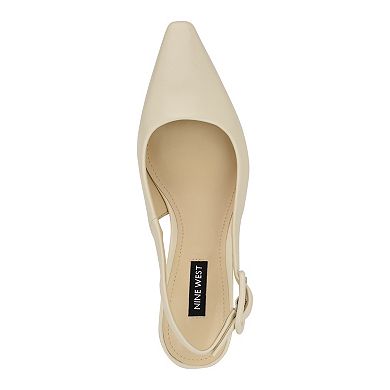 Nine West Yurri Women's Kitten Heel Dress Slingback Pumps