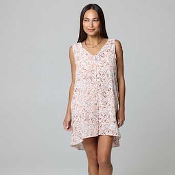 Women's J. Valdi Button Down Swim Cover-Up Dress